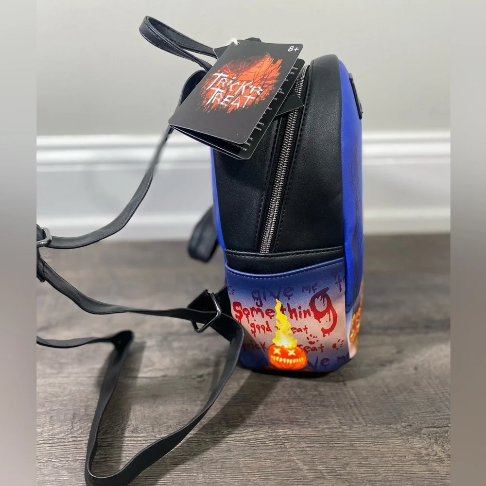 NEW | LOUNGEFLY Trick 'R Treat Glow-In-The-Dark Sam Mini Backpack